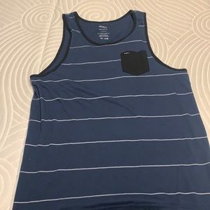 Rvca blue striped tank top